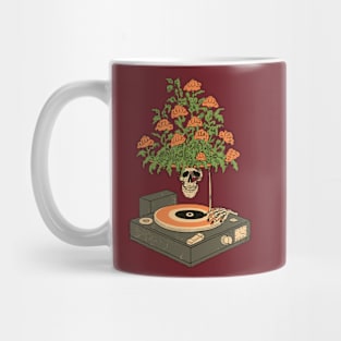 Floral Record Player Mug